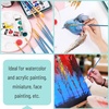 image:imageMr Pen Acrylic Paint Brushes Set 10 Pack Round amp Pointed Tip  Nylon Hair Artist Brushes for Watercolor Oil Rock Face Nail Miniature Canvas Detailing Drawing Art SuppliesBlue