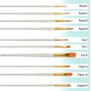 image:imageMr Pen Acrylic Paint Brushes Set 10 Pack Round amp Pointed Tip  Nylon Hair Artist Brushes for Watercolor Oil Rock Face Nail Miniature Canvas Detailing Drawing Art SuppliesSoft Gray