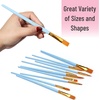 image:imageMr Pen Acrylic Paint Brushes Set 10 Pack Round amp Pointed Tip  Nylon Hair Artist Brushes for Watercolor Oil Rock Face Nail Miniature Canvas Detailing Drawing Art SuppliesSky Blue