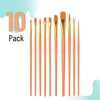 image:imageMr Pen Acrylic Paint Brushes Set 10 Pack Round amp Pointed Tip  Nylon Hair Artist Brushes for Watercolor Oil Rock Face Nail Miniature Canvas Detailing Drawing Art SuppliesSoft Ochre