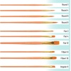 image:imageMr Pen Acrylic Paint Brushes Set 10 Pack Round amp Pointed Tip  Nylon Hair Artist Brushes for Watercolor Oil Rock Face Nail Miniature Canvas Detailing Drawing Art SuppliesSoft Ochre