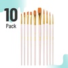 image:imageMr Pen Acrylic Paint Brushes Set 10 Pack Round amp Pointed Tip  Nylon Hair Artist Brushes for Watercolor Oil Rock Face Nail Miniature Canvas Detailing Drawing Art SuppliesBeige