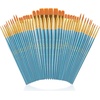 image:imageMr Pen Acrylic Paint Brushes Set 10 Pack Round amp Pointed Tip  Nylon Hair Artist Brushes for Watercolor Oil Rock Face Nail Miniature Canvas Detailing Drawing Art SuppliesBlue