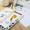 image:imageMr Pen Airtight Watercolor Palette with Lid 18 Wells amp 2 Mixing Areas  Lightweight Sealing Paint Palette for Travel Painting Watercolor Mixing Art Class and Studio UseYellow