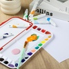 image:imageMr Pen Airtight Watercolor Palette with Lid 18 Wells amp 2 Mixing Areas  Lightweight Sealing Paint Palette for Travel Painting Watercolor Mixing Art Class and Studio UseRed