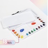 image:imageMr Pen Airtight Watercolor Palette with Lid 18 Wells amp 2 Mixing Areas  Lightweight Sealing Paint Palette for Travel Painting Watercolor Mixing Art Class and Studio UseWhite