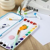 image:imageMr Pen Airtight Watercolor Palette with Lid 18 Wells amp 2 Mixing Areas  Lightweight Sealing Paint Palette for Travel Painting Watercolor Mixing Art Class and Studio UseBlue