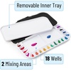 image:imageMr Pen Airtight Watercolor Palette with Lid 18 Wells amp 2 Mixing Areas  Lightweight Sealing Paint Palette for Travel Painting Watercolor Mixing Art Class and Studio UseBlack
