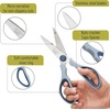 image:imageMr Pen All Purpose Kitchen Shears with Protective Sheath 8 Inch  Dishwasher Safe Stainless Steel Food Scissors with MicroSerrated Blades Durable Utility Kitchen Shears Gray amp OrangeOlive  Beige