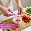 image:imageMr Pen All Purpose Kitchen Shears with Protective Sheath 8 Inch  Dishwasher Safe Stainless Steel Food Scissors with MicroSerrated Blades Durable Utility Kitchen Shears Gray amp OrangePink  Blue