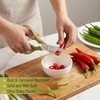 image:imageMr Pen All Purpose Kitchen Shears with Protective Sheath 8 Inch  Dishwasher Safe Stainless Steel Food Scissors with MicroSerrated Blades Durable Utility Kitchen Shears Gray amp OrangeOlive  Beige
