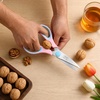 image:imageMr Pen All Purpose Kitchen Shears with Protective Sheath 8 Inch  Dishwasher Safe Stainless Steel Food Scissors with MicroSerrated Blades Durable Utility Kitchen Shears Gray amp OrangePink  Blue