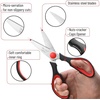 image:imageMr Pen All Purpose Kitchen Shears with Protective Sheath 8 Inch  Dishwasher Safe Stainless Steel Food Scissors with MicroSerrated Blades Durable Utility Kitchen Shears Gray amp OrangeBlack  Red