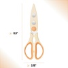 image:imageMr Pen All Purpose Kitchen Shears with Protective Sheath 8 Inch  Dishwasher Safe Stainless Steel Food Scissors with MicroSerrated Blades Durable Utility Kitchen Shears Gray amp OrangeCream  Tan