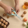 image:imageMr Pen All Purpose Kitchen Shears with Protective Sheath 8 Inch  Dishwasher Safe Stainless Steel Food Scissors with MicroSerrated Blades Durable Utility Kitchen Shears Gray amp OrangeTeal