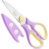 image:imageMr Pen All Purpose Kitchen Shears with Protective Sheath 8 Inch  Dishwasher Safe Stainless Steel Food Scissors with MicroSerrated Blades Durable Utility Kitchen Shears Gray amp OrangePurple  Yellow