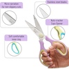 image:imageMr Pen All Purpose Kitchen Shears with Protective Sheath 8 Inch  Dishwasher Safe Stainless Steel Food Scissors with MicroSerrated Blades Durable Utility Kitchen Shears Gray amp OrangePurple  Yellow