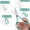 image:imageMr Pen All Purpose Kitchen Shears with Protective Sheath 8 Inch  Dishwasher Safe Stainless Steel Food Scissors with MicroSerrated Blades Durable Utility Kitchen Shears Gray amp OrangeTeal