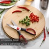 image:imageMr Pen All Purpose Kitchen Shears with Protective Sheath 8 Inch  Dishwasher Safe Stainless Steel Food Scissors with MicroSerrated Blades Durable Utility Kitchen Shears Gray amp OrangeBlack  Red