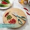 image:imageMr Pen All Purpose Kitchen Shears with Protective Sheath 8 Inch  Dishwasher Safe Stainless Steel Food Scissors with MicroSerrated Blades Durable Utility Kitchen Shears Gray amp OrangeTeal