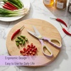 image:imageMr Pen All Purpose Kitchen Shears with Protective Sheath 8 Inch  Dishwasher Safe Stainless Steel Food Scissors with MicroSerrated Blades Durable Utility Kitchen Shears Gray amp OrangePurple  Yellow