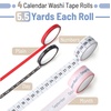 image:imageMr Pen Calendar Tape Set 4 Styles Number Washi Tape  Days of the Week Washi Tape Calendar Washi Tape Numbers Planner Washi Tapes Decorative Tape Washy Tape Washi Tape Set