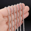 image:imageMr Pen Crystal Rhinestone Close Chain 1 Roll 11 Yard 2mm Rhinestones  Silver Rhinestones for Jewelry Rhinestone Chain for Crafts Roll of Rhinestones for Crafts Crystal Rhinestone Chain TrimSilver
