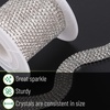 image:imageMr Pen Crystal Rhinestone Close Chain 1 Roll 11 Yard 2mm Rhinestones  Silver Rhinestones for Jewelry Rhinestone Chain for Crafts Roll of Rhinestones for Crafts Crystal Rhinestone Chain TrimSilver