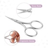 image:imageMr Pen Embroidery Scissors Curved 2 Pack 35 Inch  Silver Embroidery Scissors Small1 pcs
