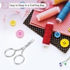 image:imageMr Pen Embroidery Scissors Curved 2 Pack 35 Inch  Silver Embroidery Scissors Small4 pcs