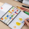 image:imageMr Pen Empty Watercolor Paint Palette Tin Metal Case with 28 Half Pans  Compact Portable amp Refillable Travel Watercolor Palette Tin for Acrylic Painting Gouache amp Travel Painting