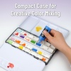 image:imageMr Pen Empty Watercolor Paint Palette Tin Metal Case with 28 Half Pans  Compact Portable amp Refillable Travel Watercolor Palette Tin for Acrylic Painting Gouache amp Travel Painting