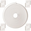 image:imageMr Pen Furniture Corner amp Edge Safety Bumpers Small  15ft Edge amp 4 Corners Baby Proof Corners and Edges Baby Proofing Corner Guards Baby Corner Protector GuardsOffwhite