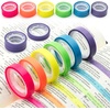 image:imageMr Pen Highlighter Tape Removable 24 Rolls 031 x 165 ft  6 Different Vibrant Colors Removable Highlighter Tape for Books Bible Strips Transparent