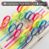 image:imageMr Pen Highlighter Tape Removable 24 Rolls 031 x 165 ft  6 Different Vibrant Colors Removable Highlighter Tape for Books Bible Strips Transparent