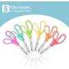 image:imageMr Pen Kids Scissors 6 Pack 5 Inch Pastel Macaroon Color Ages 4  Stainless Steel Blunt Tip amp Ergonomic Plastic Handle Right amp Left Handed Safety Scissors for Kids Ages 68Tropical Candy