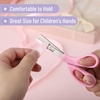 image:imageMr Pen Kids Scissors 6 Pack 5 Inch Pastel Macaroon Color Ages 4  Stainless Steel Blunt Tip amp Ergonomic Plastic Handle Right amp Left Handed Safety Scissors for Kids Ages 68Blush Bloom