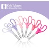 image:imageMr Pen Kids Scissors 6 Pack 5 Inch Pastel Macaroon Color Ages 4  Stainless Steel Blunt Tip amp Ergonomic Plastic Handle Right amp Left Handed Safety Scissors for Kids Ages 68Blush Bloom