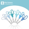 image:imageMr Pen Kids Scissors 6 Pack 5 Inch Pastel Macaroon Color Ages 4  Stainless Steel Blunt Tip amp Ergonomic Plastic Handle Right amp Left Handed Safety Scissors for Kids Ages 68Ocean Whisper