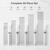 image:imageMr Pen Large Eye Needles for Hand Sewing 50 pcs 2  Large Eye Sewing Needles BulkSilver in Plastic Storage Tube