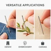 image:imageMr Pen Large Eye Needles for Hand Sewing 50 pcs 2  Large Eye Sewing Needles BulkSilver in Plastic Storage Tube