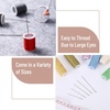 image:imageMr Pen Large Eye Needles for Hand Sewing 50 pcs 2  Large Eye Sewing Needles BulkSilver in Wooden Storage Tube