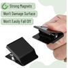 image:imageMr Pen Magnetic Clips 8 Pack Silver 12 Inch Metal Clips  Refrigerator MagnetsBlack