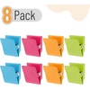 image:imageMr Pen Magnetic Clips 8 Pack Silver 12 Inch Metal Clips  Refrigerator MagnetsBright