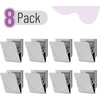image:imageMr Pen Magnetic Clips 8 Pack Silver 12 Inch Metal Clips  Refrigerator MagnetsSilver