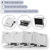 image:imageMr Pen Magnetic Clips 8 Pack Silver 12 Inch Metal Clips  Refrigerator MagnetsSilver