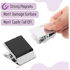 image:imageMr Pen Magnetic Clips 8 Pack Silver 12 Inch Metal Clips  Refrigerator MagnetsSilver