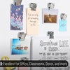 image:imageMr Pen Magnetic Clips 8 Pack Silver 12 Inch Metal Clips  Refrigerator MagnetsSilver