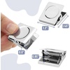 image:imageMr Pen Magnetic Clips 8 Pack Silver 12 Inch Metal Clips  Refrigerator MagnetsSilver