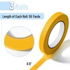 image:imageMr Pen Masking Tape 06 inch 3 Pack 3 x 55 Yards Beige  Painters TapeYellow